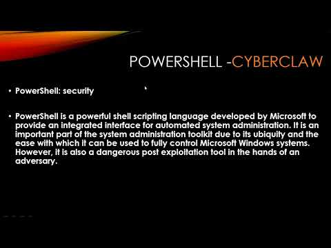 Cybersecurity, powershell security