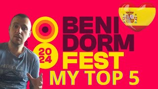 Benidorm Fest 2024 | My Top 5 | Spain Eurovision 2024 reaccion