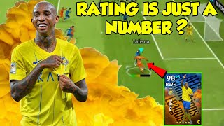 RATING PLAYER & TEAM STRENGTH PENTING DALAM EFOOTBALL ? TALISCA DOUBLE TOUCH VS 100  RATING PLAYER !