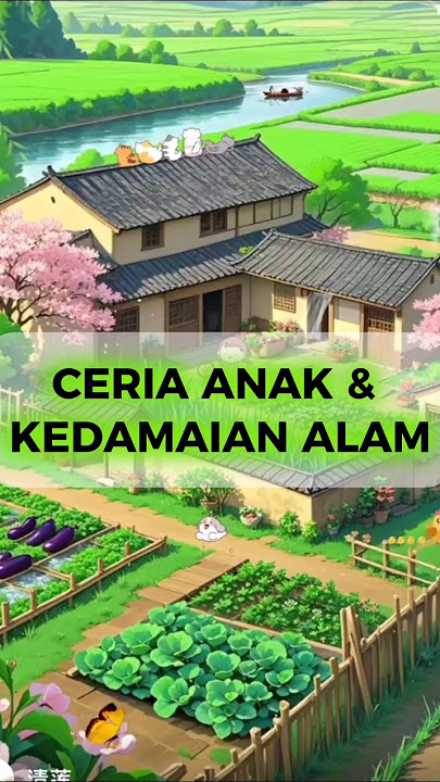 KEDAMAIAN ALAM #animasi #suasana desa #kedamaian