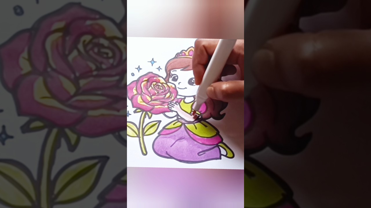 #princesscoloring #drawing #drawing4kids #viralshorts