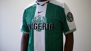 Nike Menโs Nigeria 1996 Football Replica Shirt II6988-310 Closer Look (2025)