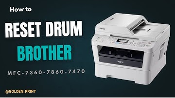 How to reset Replace Drum on Brother MFC-7360/MFC-7860