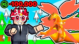 Spending $100,000 to become A GODLY CLICKER in Roblox