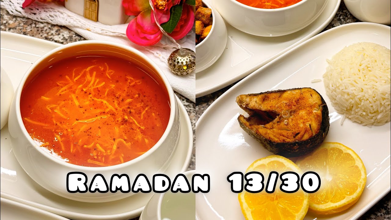 Быстрое меню на ифтар — суп, рыба и рис