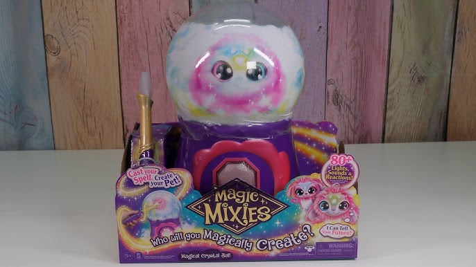  Magic Mixies Moonlight Edition Glow in The Dark Magical Crystal  Ball with Interactive Pet. 80+ Reactions, Sounds, and Lights. Bundle  Includes Two Bonus Mist Refill Vials and 2 Mini Crystal Cauldrons 