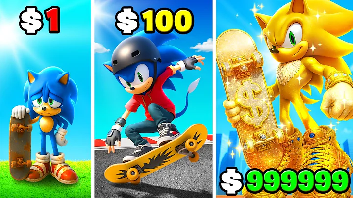$1 to $1,000,000 SONIC SKATEBOARD In GTA 5!