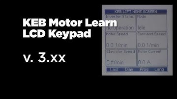 Motor Learn Procedure (LCD)