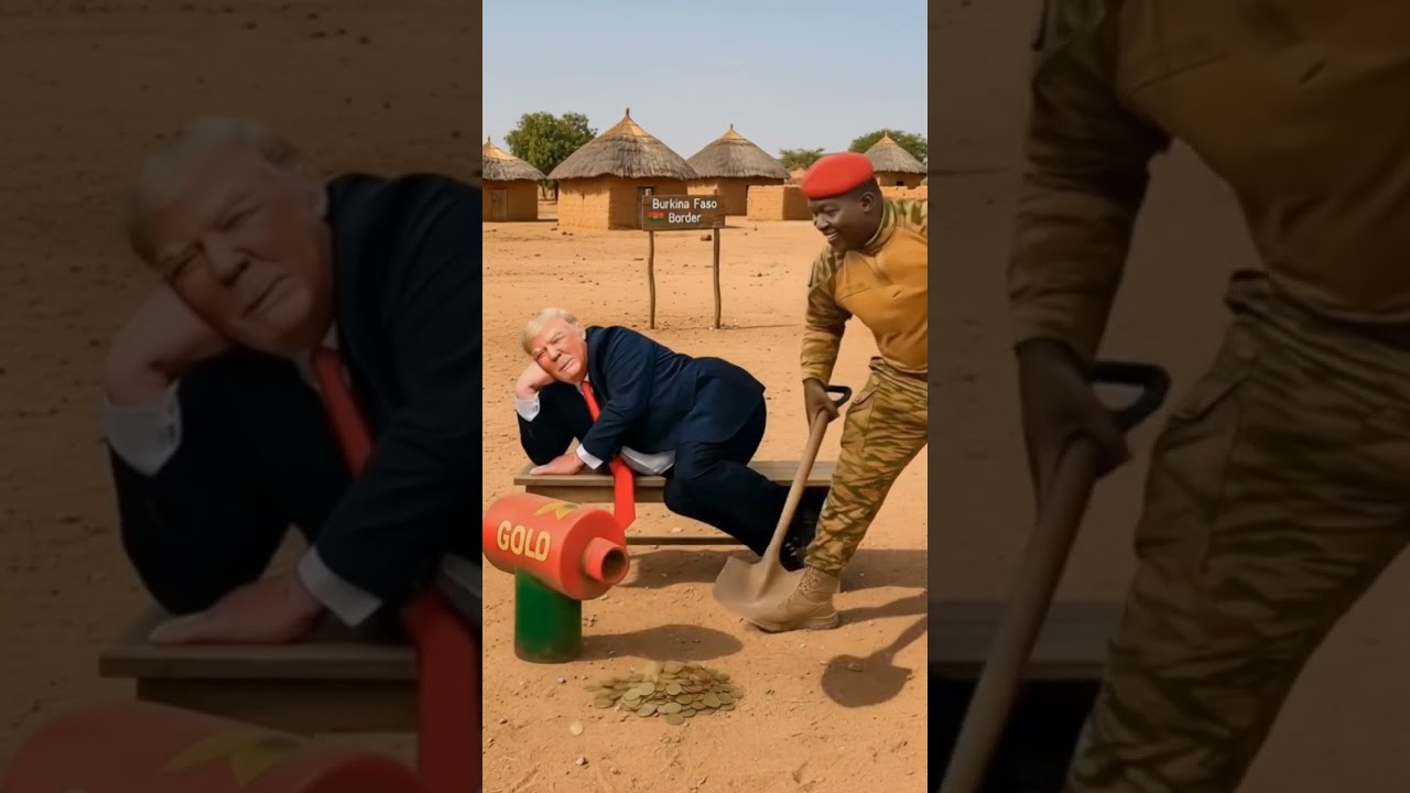 Gold Competition between Trump and Traore|Hilarious 😂|Angry Traore , Clever Trump|Gold Mining|