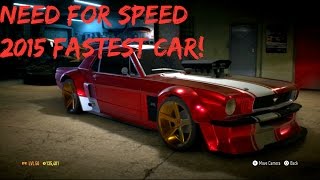 The Real Fastest acceleration car in Need For Speed 2015: 1965 Mustang