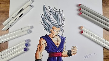 How to Draw Beast Gohan | Easy Drawing Tutorial 