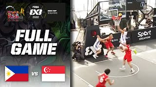 Philippines v Singapore | Men | Full Game | FIBA 3x3 Asia Cup 2022