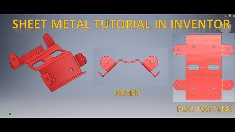 Sheet Metal Basics in Inventor || Flat Pattern of Sheet metal Part in Inventor || Inventor Sheet 3d