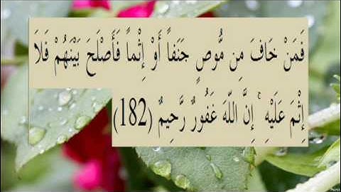 القران الكريم سورة البقرة الاية 182