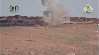 (12/17/2015 Syria) FSA ATGM TOW direct hit on clustered group of SAA soldiers.