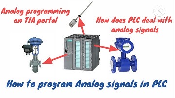 (Analog signals)How to program an analog (input/output) and simulate it on TIA portal (S7-1200)PLC