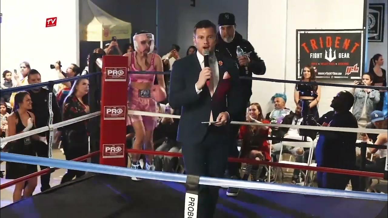 INFLUENCER FIGHT LEAGUE 2 | Ring Introductions for Amber Mezner vs