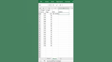 How to find whether person is obese or not in Excel