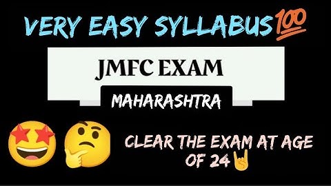 JMFC exam syllabus / Syllabus of preliminary exam,main exam and interview fLAWsome