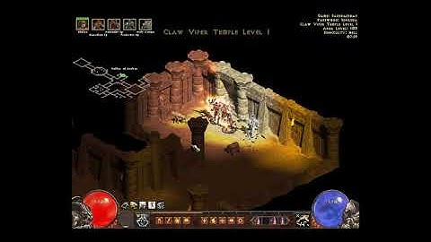 Diablo II Median XL 1.6 Shaman Barbarian Hardcore Act 2 Hell