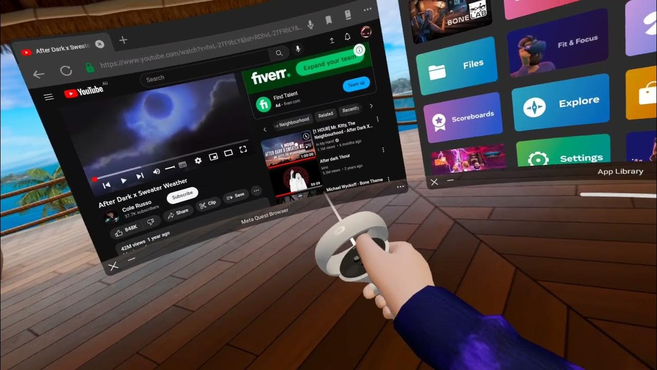 HOW TO USE THE META QUEST BROWSER IN ANYGAME (oculus quest2) YouTube