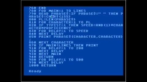 Atari 8bit Basic type in program from K-Power magazine February 1984