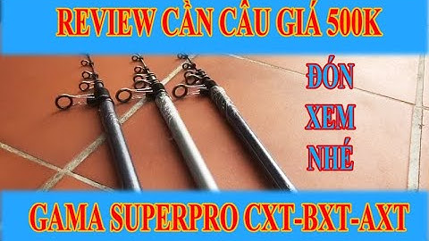 Review cần câu cá Gama superpro CXT AXT BXT - Cancau24h.com
