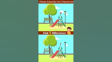 Spot 5 Differences Short Video for kids 🔥🔥
