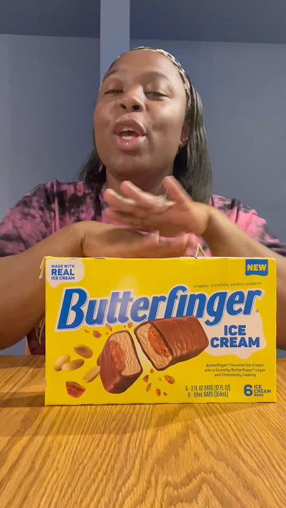 Finally trying the new Butterfinger ice cream #foodie #butterfinger #icecream #subscribe