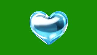 3D Heart Animation Green Screen(No Copyright)