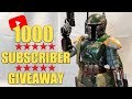 3D Printed Boba Fett Figure + 1000 SUBSCRIBER GIVEAWAY