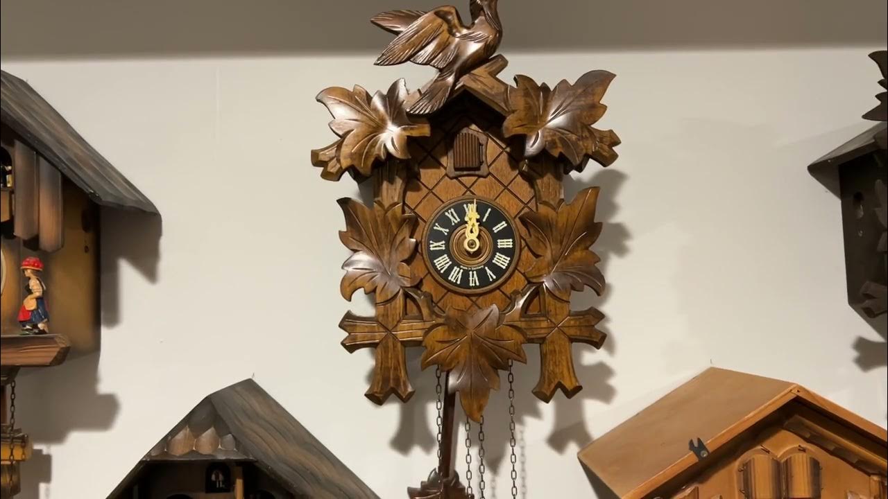 Regula 8Day Cuckoo Clock Chimes 12 PM YouTube