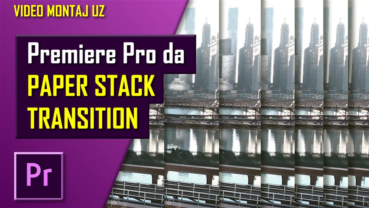 PAPER STACK TRANSITION EFFECT - Premiere Pro - YouTube