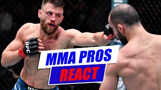 MMA Pros React  Calvin Kattar defeats Giga Chikadze at UFC Vegas 46