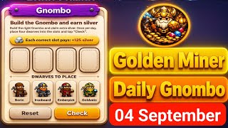Golden Miner Daily Gnombo | Golden Miner Today Gnombo 04-05 September  screenshot 1