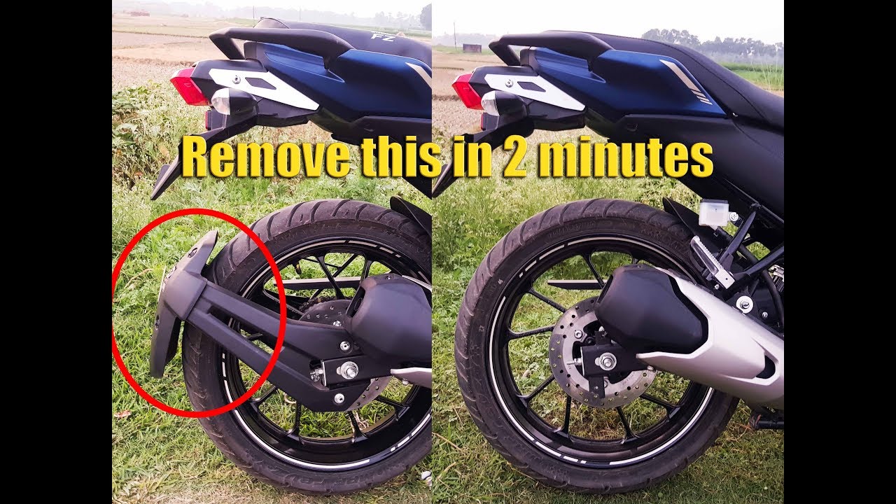How to remove mudguard of FZs V3 in 2 