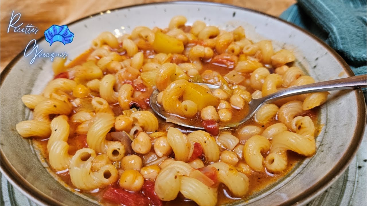 🍲 Soupe de Pois Chiches à la Tomate | Recette Grecque Authentique 🇬🇷