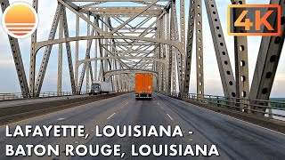 Lafayette, Louisiana to Baton Rouge, Louisiana! Drive with me!
