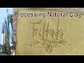 Processing Natural Clay from Ground for Pottery