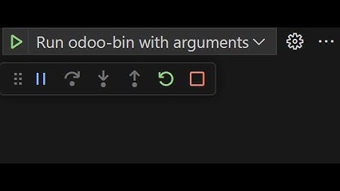 Run Odoo in VSCode using the Debug feature. Easily restart Odoo & useful arguments.
