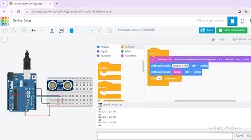 Ultrasonic sensor | Arduino | Tinkercad | Circuit | code for school students 