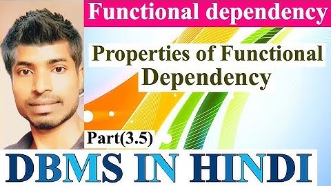 Properties of functional dependency |dbms| dbms in hindi