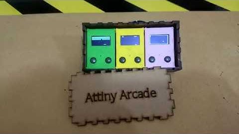 Attiny Arcade - Chaveiro Mini Game com Arduino Attiny 85