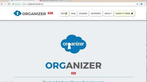 ORGanizer Chrome Extension Demo - Quicklinks @objects command