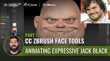 Animating Expressive Jack Black: CC ZBrush Face Tools & Character Creator | PART 1