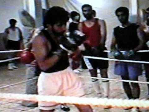 training boxing mitts iraj shabani and Afshar.avi