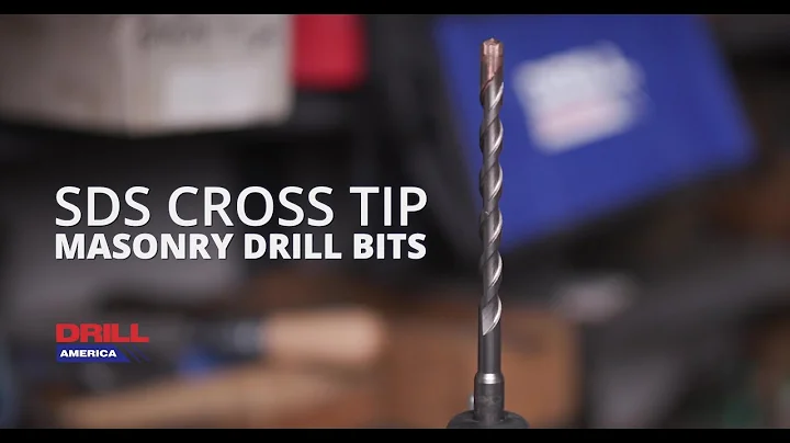 SDS 4 Flute Cross Tip Masonry Drill Bits from Drill America