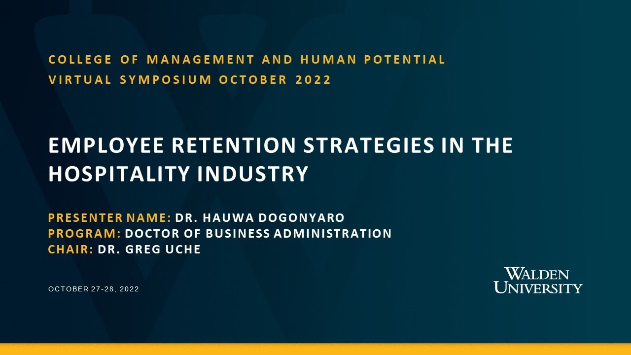 Employee Retention Strategies in the Hospitality Industry