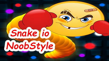 S01 E35 Snake io🐍Game Play Noob Style LoL Fun to watch Kids Love it