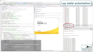 Lay table automation using OrcaFlex